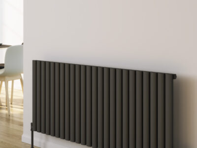 Reina Neval horizontal radiator fitted in room
