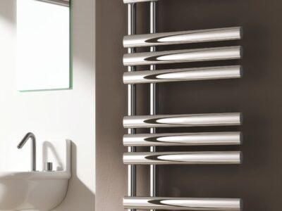 Reina Chis towel radiator fitted in bathroom