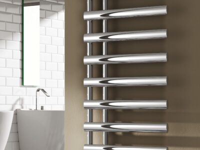 Reina Grace towel rail fitted in bathroom