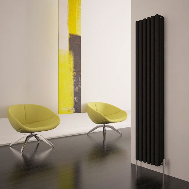 Black-Aluminium-Vertical-Modern-column-designer-radiators