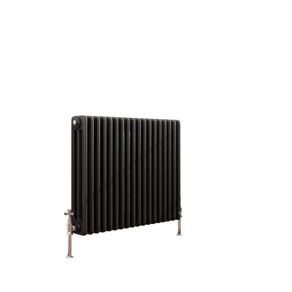 This is a 3 column traditional radiator in matt black. It has a height of 600mm and a width of 821mm